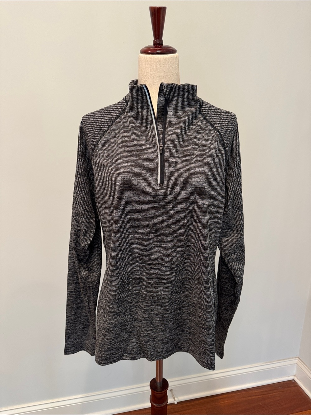 Old Navy Charcoal Heather Half-Zip Pullover